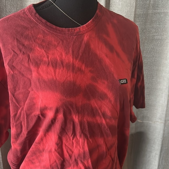 Red Tie Dye Vans Tee - Picture 2 of 3